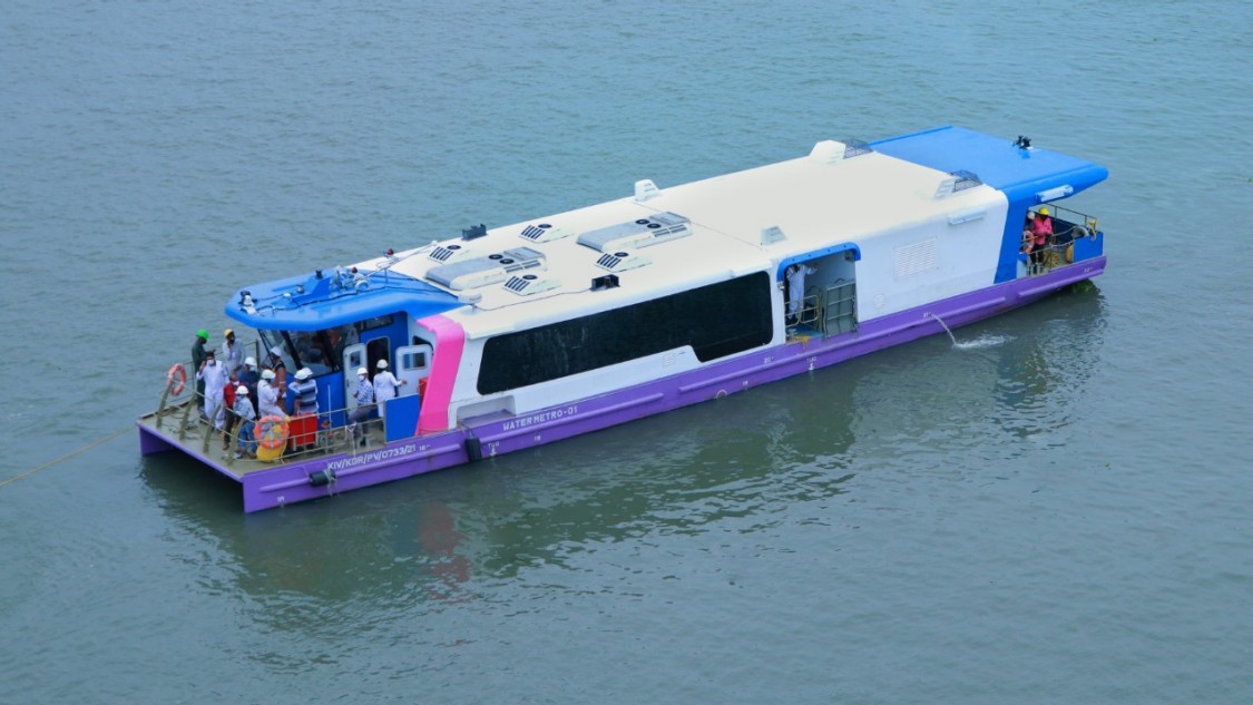electric boat floating on water