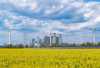 Power and heat plant with low emissions